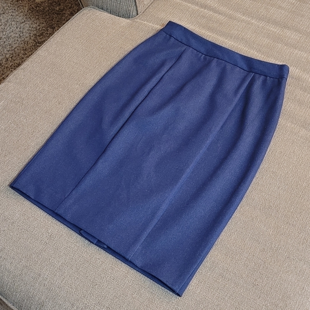 Body by Victoria's Secret Blue Casual Office Minimalist Pencil Skirt Size 2 - Picture 2 of 5
